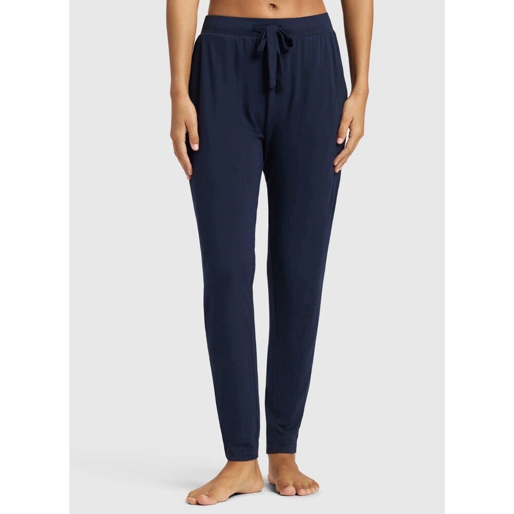 Cozy Earth Jogger Pants Women's Navy Bamboo Viscose Lounge Comfort Casual Large